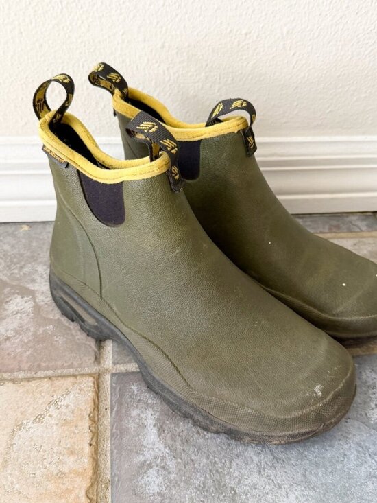 LaCrosse Hampton 6” Green Rubber Ankle Rain Boots Mens 7